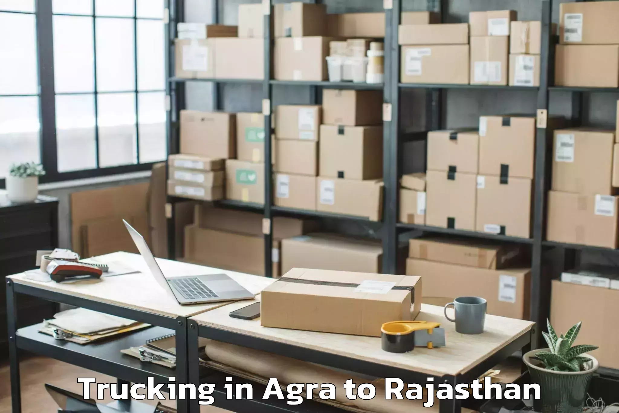 Hassle-Free Agra to Abhilashi University Ajmer Trucking